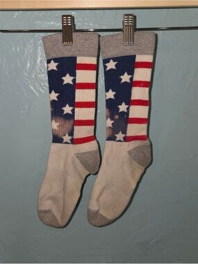 American Flag Crew Socks - Red, White & Blue